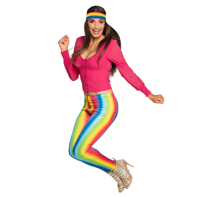 Regenbogen Leggings