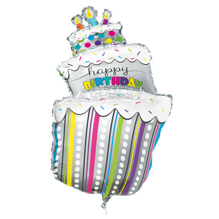 Helium Ballon Torte 102cm leer