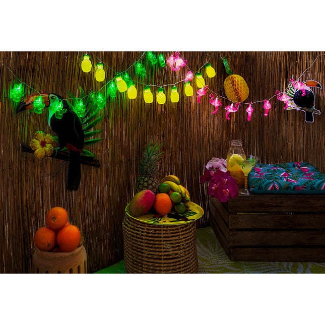 Lichtgirlande LED Flamingo 1,4m