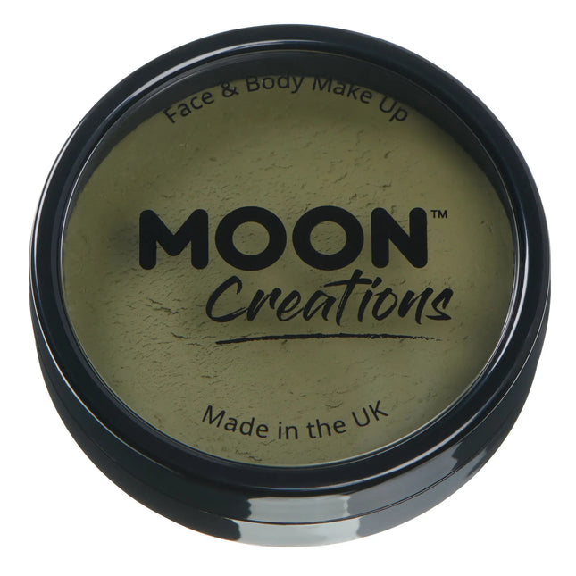 Moon Creations Pro Face Paint Kuchentöpfe Armee Grün 36g