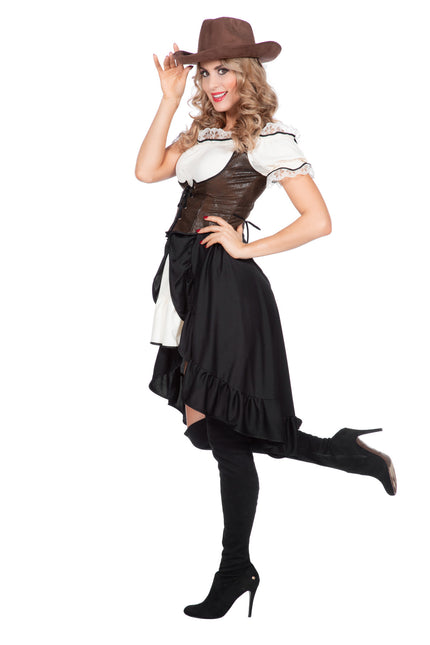 Cowgirl Kleid Damen mit Korsett