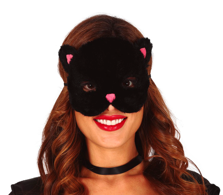 Katzenmaske Schwarz