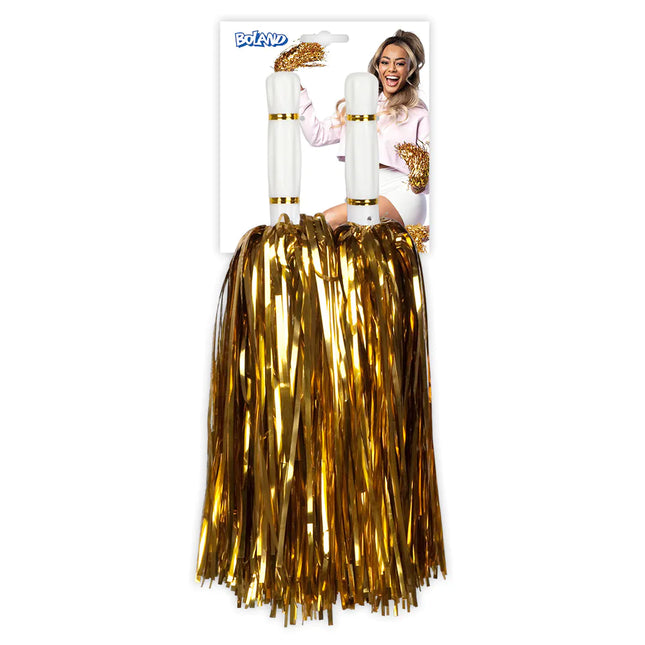 Gold Pompons Metallic