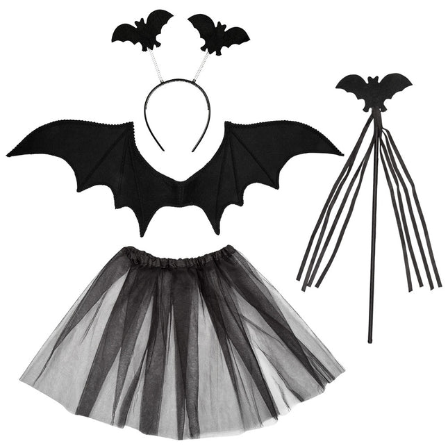 Halloween Set Fledermaus 4 Stück