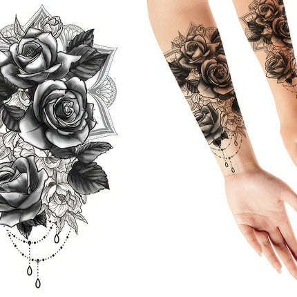 Fake Tattoo Rosen 30cm