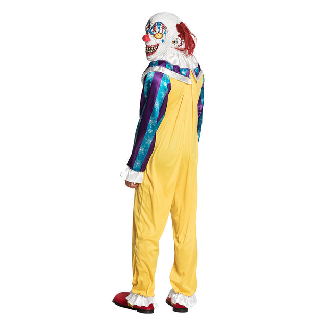 Halloween Clown Kostüm Gelb M