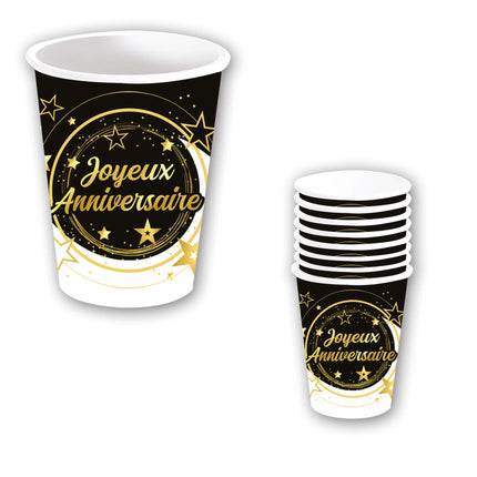 Joyeux Anniversaire Becher 240ml 6 Stk.