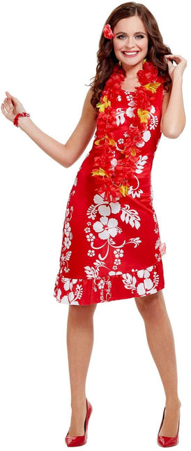 Hawaii Kleid Rot M