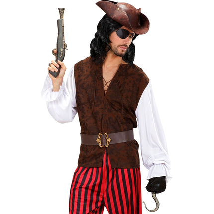 Piratenbluse Braun Männer