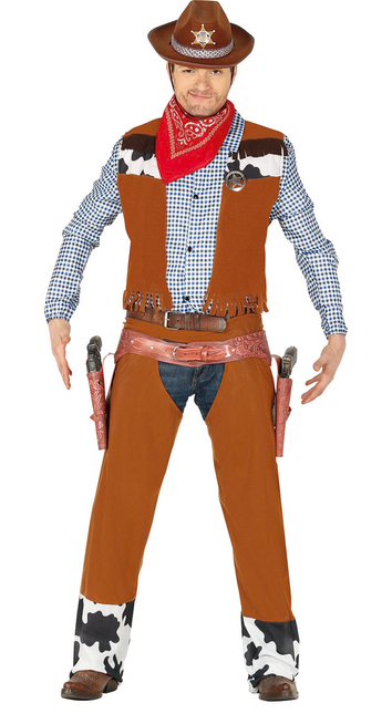 Cowboy Kostüm Braun