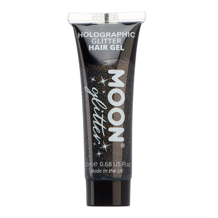 Moon Glitter Holographisches Glitzer Haargel Schwarz 20ml