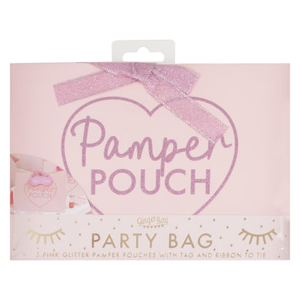 Rosa Partytaschen Pamer Pouch 20cm 5pcs