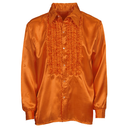 Disco 70S Bluse Orange Männer