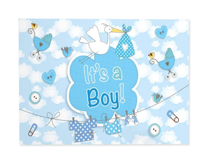 Geburt Junge Fensterfahne It's A Boy 90cm