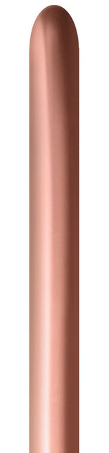 Modellierballons Reflex Rose Gold 5cm 152cm 50Stk.