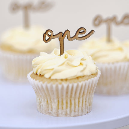 1 Jahr Cupcake Toppers 6 Stk.