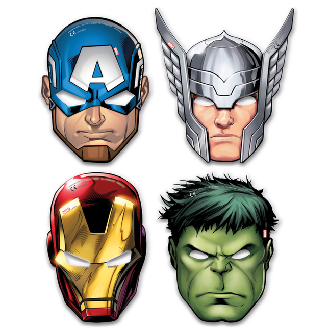 Avengers Masken Mighty 6Stk.