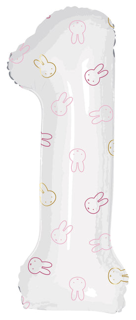 Folienballon Figur 1 Miffy Pink Empty 1.06m