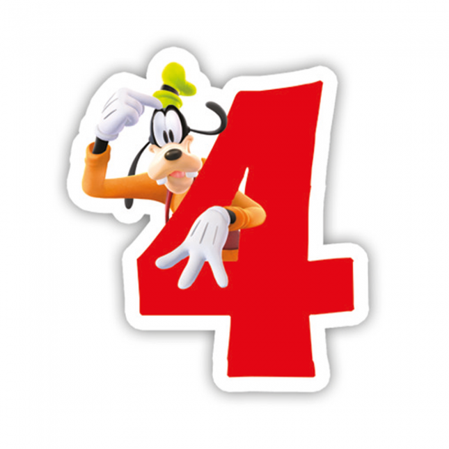 Mickey Mouse Kerze 4 Jahre