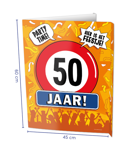 Fensterschild 50 Jahre 60cm