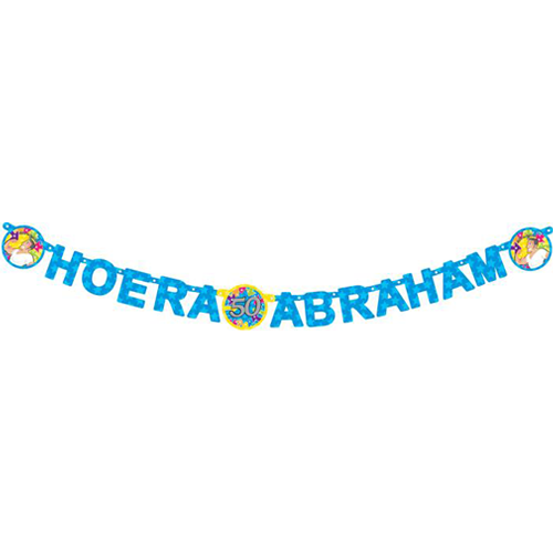 Abraham Letter Girlande Blau 1,7m