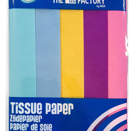 Krepppapier Farben Set 50cm 2.5m 5Stk