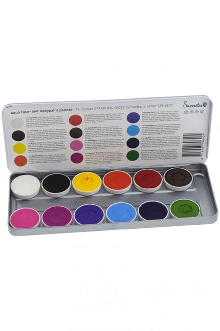 Bunte Schminkpalette 12Stück