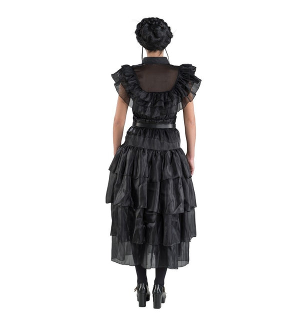 Kostüm Mittwoch Prom Night Kleid Schwarz