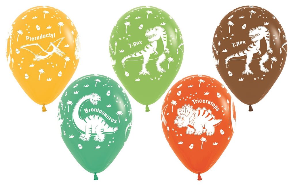 Ballons Dinosaurier Mix 30cm 25Stk