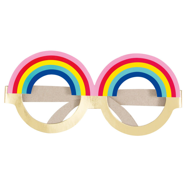 Brille Regenbogen 15,2cm 4Stk