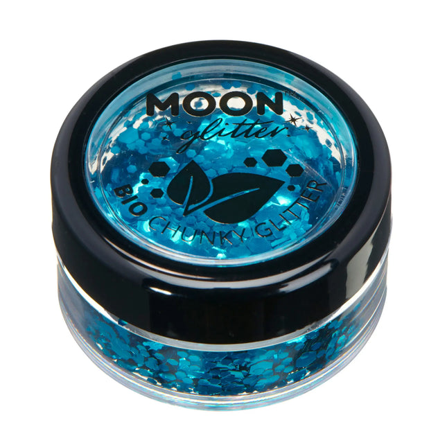 Moon Glitter Bio Chunky Glitter Blau 3g