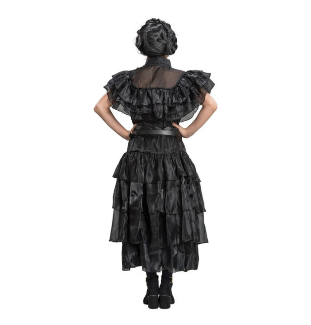 Kostüm Mittwoch Prom Night Kleid Schwarz Kind