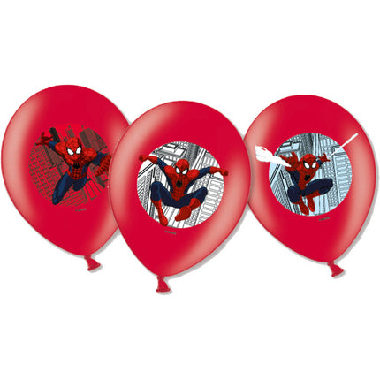 Spiderman Ballons Dekoration 28cm 6Stück