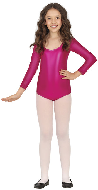 Leggingsuit Fuchsia Girl Metallic