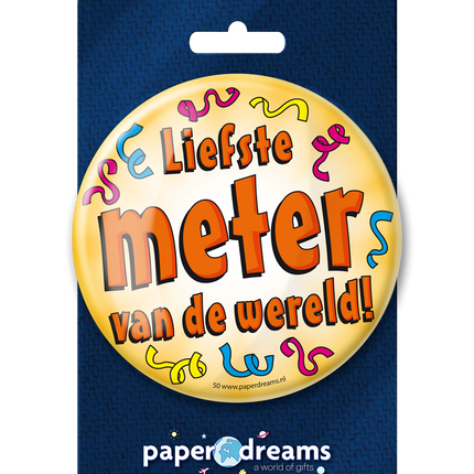 Button Liebster Meter der Welt 10,2cm