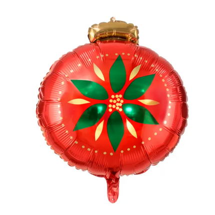 Heliumballon Weihnachtskugel leer 45cm