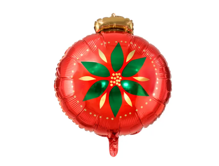 Heliumballon Weihnachtskugel leer 45cm