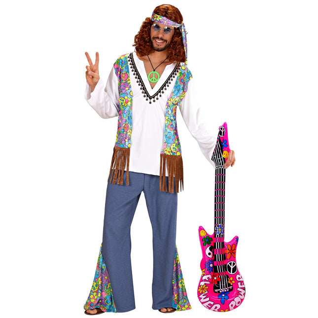 Hippie 60S Fake Gitarre aufblasbar 1,05m