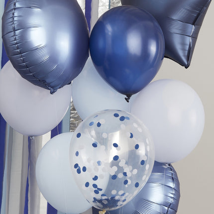 Blaue Luftballons Set Star