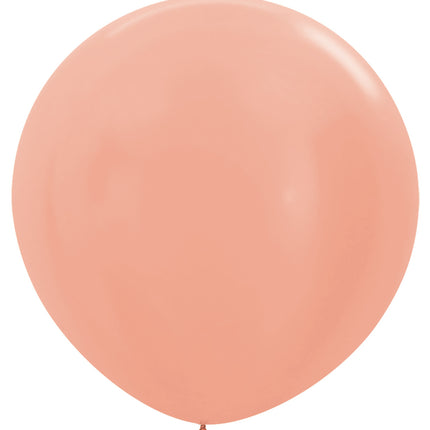 Ballons Metallic Rose Gold 91cm 2Stk