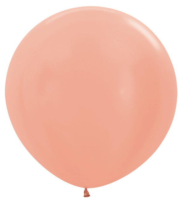 Ballons Metallic Rose Gold 91cm 2Stk