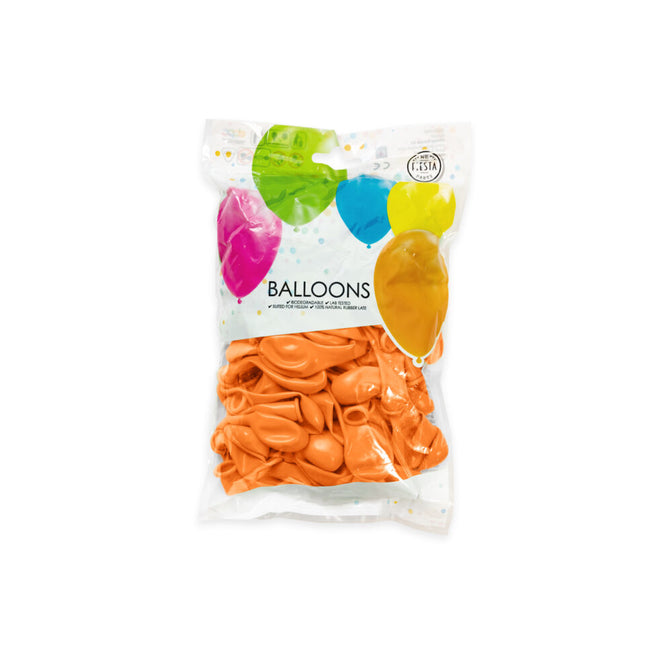 Orangefarbene Luftballons 13cm 100 Stk.