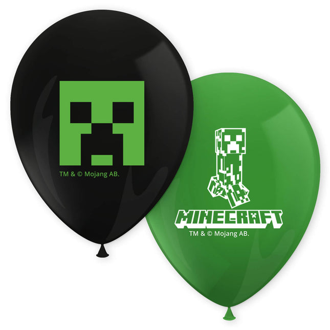 Minecraft Luftballons 30cm 8Stück