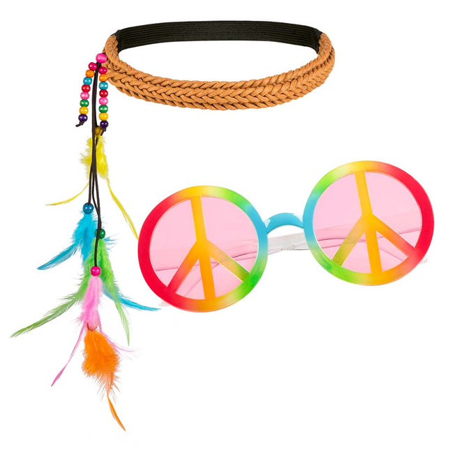 Hippie Kostüm Set 2 Stück