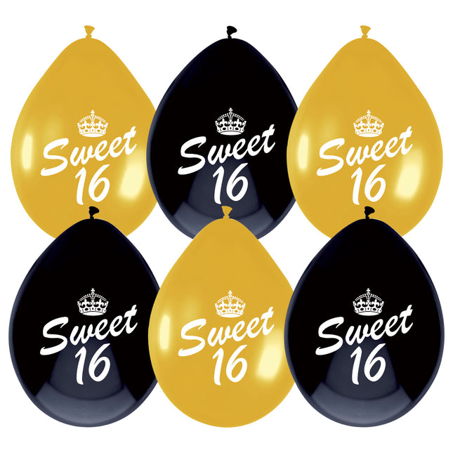 Ballons Sweet 16 30cm 6Stk