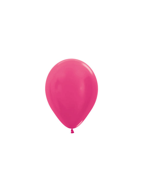 Ballons Metallic Fuchsia 12cm 50Stk