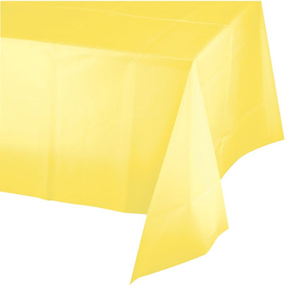 Gelbe Tischdecke Plastik 2,74m