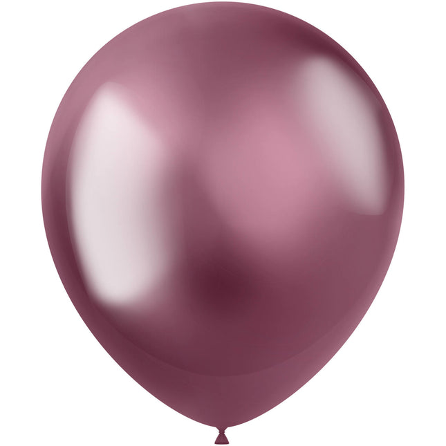 Rosa Luftballons Chrom 33cm 10 Stk.