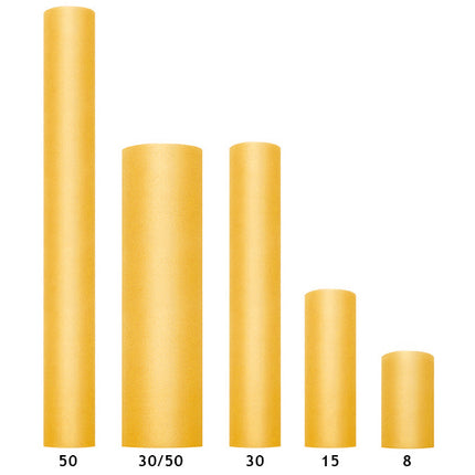 Gelbe Tüllrolle 30cm 50m
