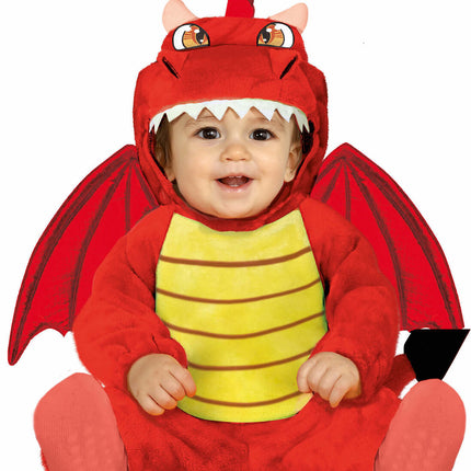 Drachen Kostüm Baby Rot